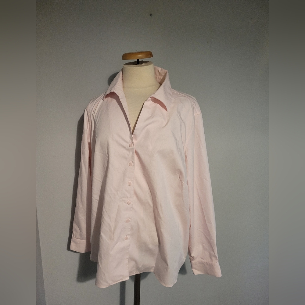 Jones Studio Women's Pink Dress Shirt Size 20W